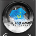 Whirlpool 8 Kg 5 Star Inverter Steam Technology, 100+ Tough Stains, 6Th Sense Soft Move, Supreme Care Fully Automatic Front Load Washing Machine With In-Built Heater Grey(Xs8014Bwme)