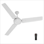 Polycab Airika Bldc With Remote | High Speed With 2 Year Warranty Bldc Motor With Remote 1200 Mm Ceiling Fan(5 Star | White | Pack Of 1)