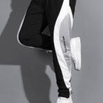 Gyrfalcon Colorblock Men Black Track Pants