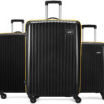 Alfa By Vip Excel Set Of 3 (Small 55Cm Medium 65Cm Large 75Cm) Suitcase Cabin & Check-In Set 8 Wheels – 30 Inch