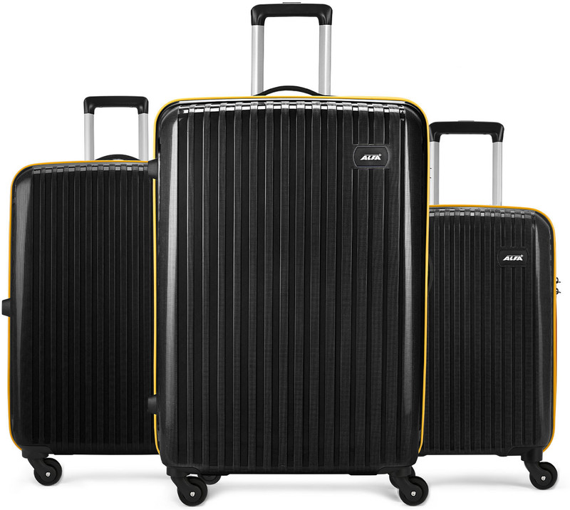 Alfa By Vip Excel Set Of 3 (Small 55Cm Medium 65Cm Large 75Cm) Suitcase Cabin & Check-In Set 8 Wheels – 30 Inch