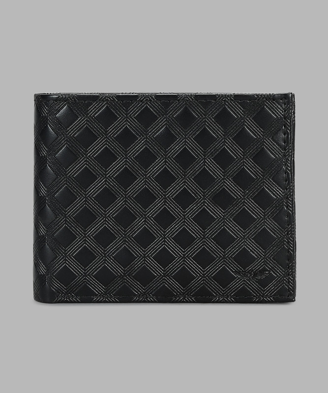 Park Avenue Men Black Genuine Leather Wallet(3 Card Slots)