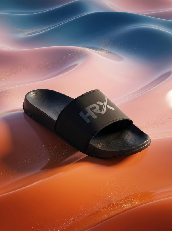 Hrx By Hrithik Roshan Men Slides(Black , 9)