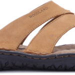 Woodland Comfortable Soft Sole Lightweight Home Wear Men Sandals(Brown , 9)
