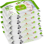 Newleaf Premium Baby Wipes | 99% Pure Water, Aloe Vera & Glycerine With Lid, Pack Of 6(432 Wipes)