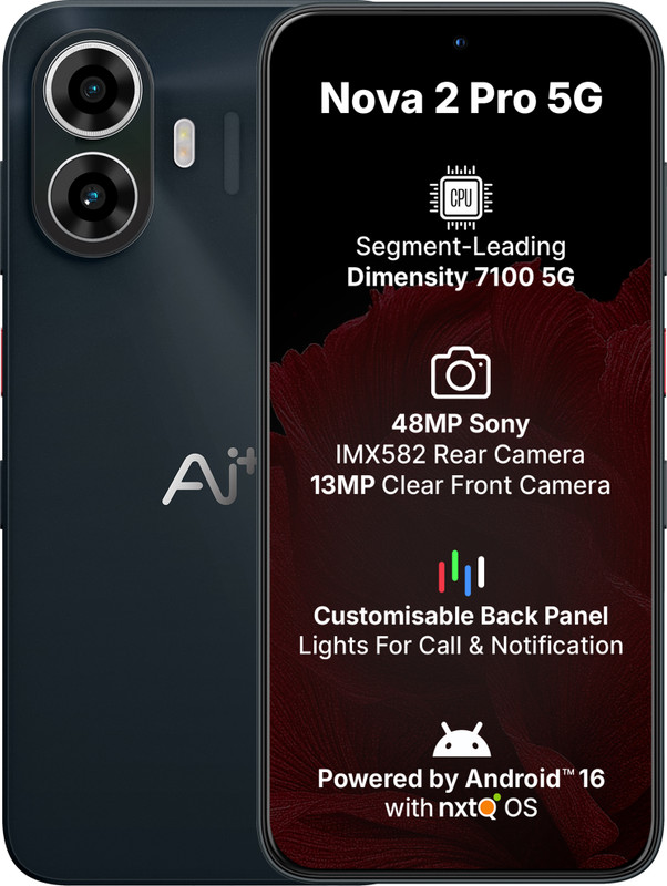Ai+ Nova 2 Pro 5G (Black, 128 Gb)(6 Gb Ram)