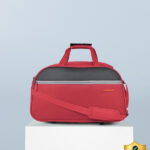 Aristocrat Enigma 52 Cm Polyester Softsided Cabin Size 2Wheels Duffle Bag – Red Duffel Without Wheels