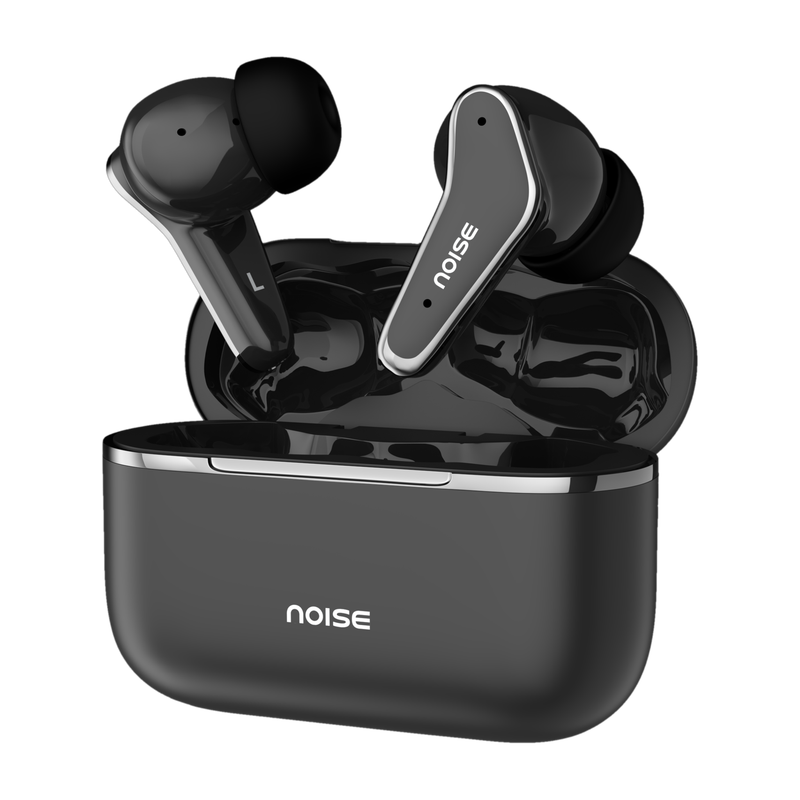 Noise Buds Vs102 Elite With 50Hr Playtime, Enc, Quad Mic, Chrome Finish Flybird Design Bluetooth(Carbon Black, True Wireless)