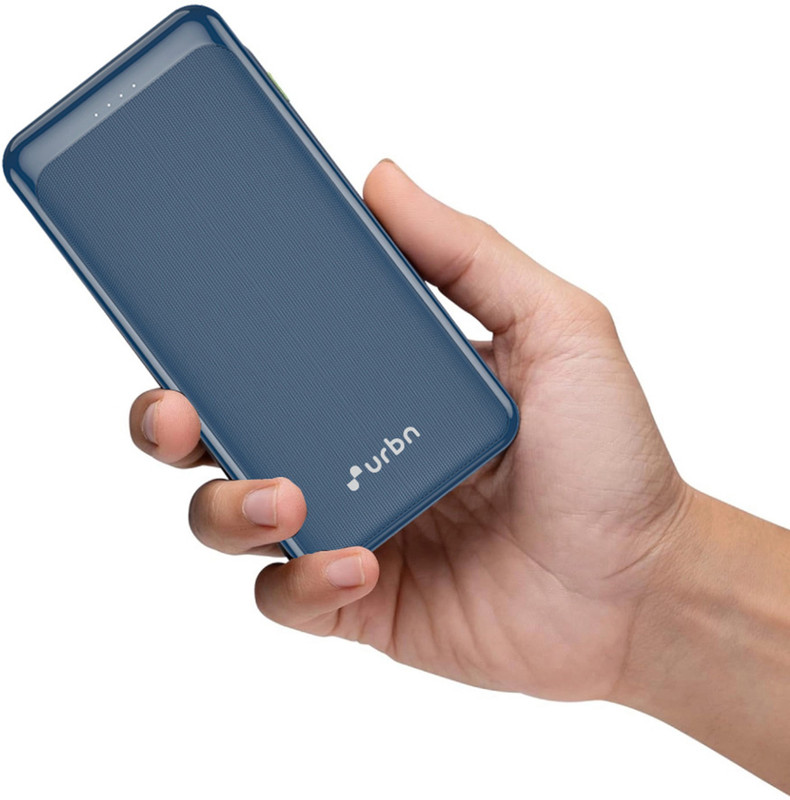 Urbn 10000 Mah 22.5 W Compact Pocket Size Power Bank(Blue, Lithium Polymer, Power Delivery 3.0, Quick Charge 3.0, Fast Charging For Mobile, Tablet, Earbuds, Smartwatch, Speaker)