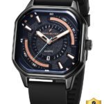 Daniel Hechter Model Dhm1003 Modern Analog Watch For Men With Octagon Dial And Silicon Band Analog Watch  – For Men