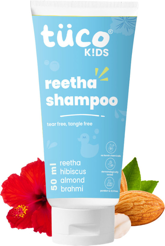 Tuco Kids Gentle Shampoo |Mild Cleanse For Soft, Healthy Hair|Sulphate & Paraben Free(50 Ml)