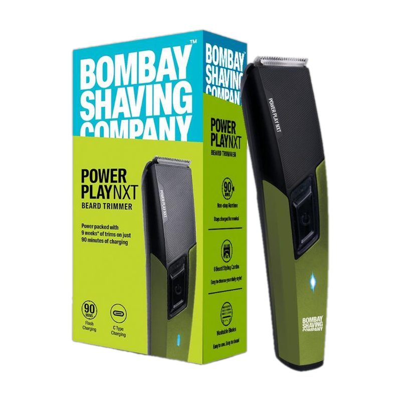 Bombay Shaving Company Power Play Nxt Beard Trimmer Trimmer 90 Min  Runtime 6 Length Settings(Multicolor)