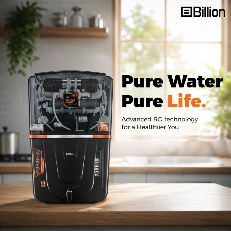 Billion Black Smoke Audy India 1St Bis (Is 16240 :2023) Cm/L8100159306 18 L Ro + Uv + Uf + Copper + Alkaline + Tds Control Water Purifier(White)