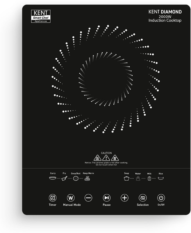 Kent 2000 W Induction Cooktop Touch Panel(Black, 116130)