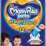 Mamypoko All Night Absorb, Coco Care Pant Diapers – L(40 Pieces)