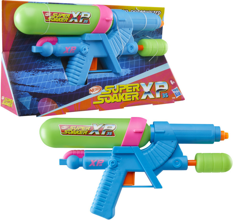 Nerf Supersoaker Xp35 Water Blaster, Air Pressurized System, Branded Holi Pichkari Water Gun(Multicolor)