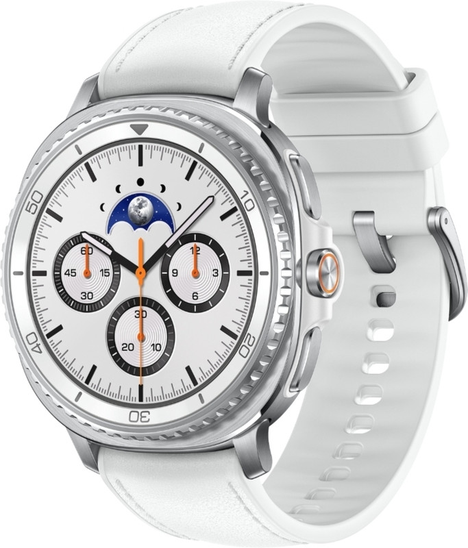 Samsung Galaxy Watch8 Classic (46Mm Bluetooth)(White Strap, Large)