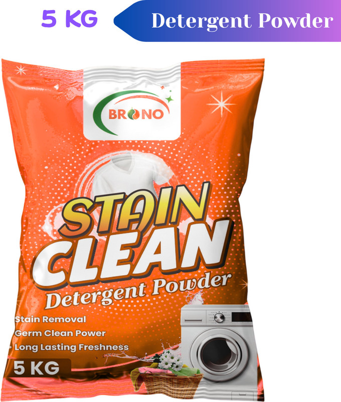 Brono Orange Shine Expert Floor Cleaner Detergent Powder (Multi)(5 Kg)