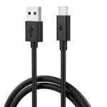 Spigen Usb Type C Cable 3 A 1.5 M Pvc Pb2301(Compatible With Mobile, Black, One Cable, Usb Type A To Usb Type C)