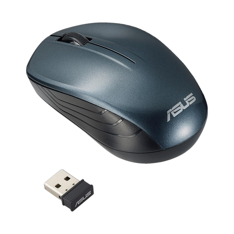 Asus Wt200 Ambidextrous Optical Mouse Runs On 1 Aa Battery- Upto 15 Months Life, 1200 Dpi(2.4Ghz Wireless, Blue)