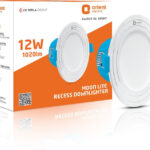 Orient Electric Moonlite Recess 12W Downlighter – Warm White Downlighter Ceiling Light Ceiling Lamp(White)