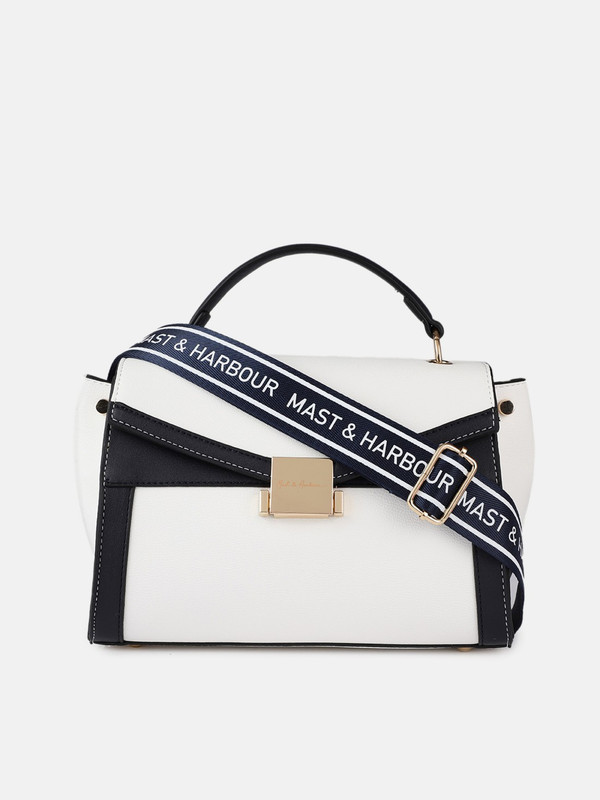 Mast & Harbour Women White Satchel