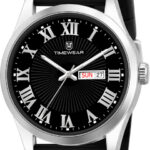 Timewear Timewear New Roman Track White Dial, Day & Date, Black Silicone Strap Timewear New Roman Track Black Dial, Day & Date, Black Silicone Strap Analog Watch – For Men