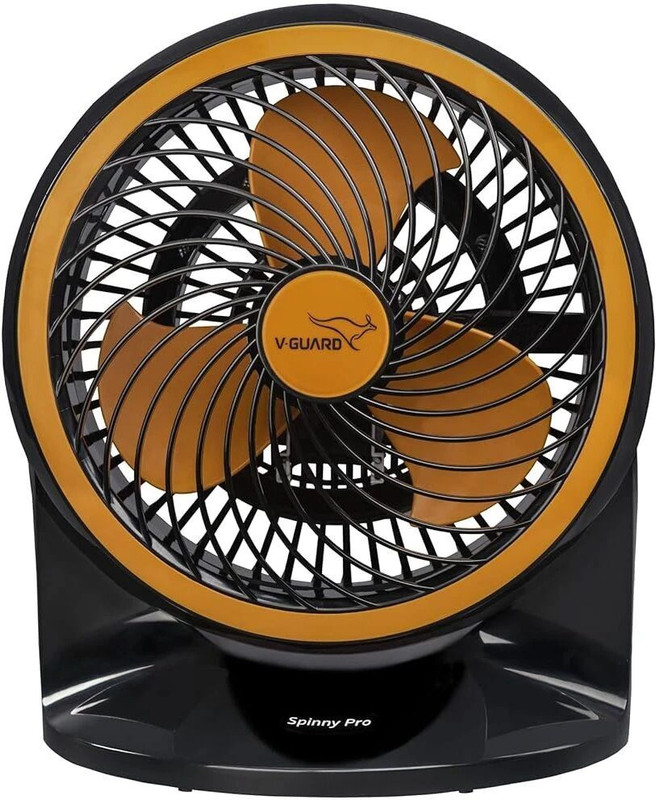 V-Guard Spinny Pro | High Speed With 2 Year Warranty 180 Mm Table Fan(Orange Black | Pack Of 1)
