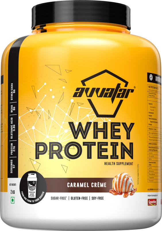 Avvatar Whey Protein Blends(2 Kg, Caramel Creme)