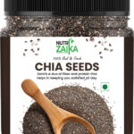Nutri Zaika Chia Seeds | Plant Based Protein Superfood | High Fiber & Energy Boosting Chia Seeds(1 Kg)