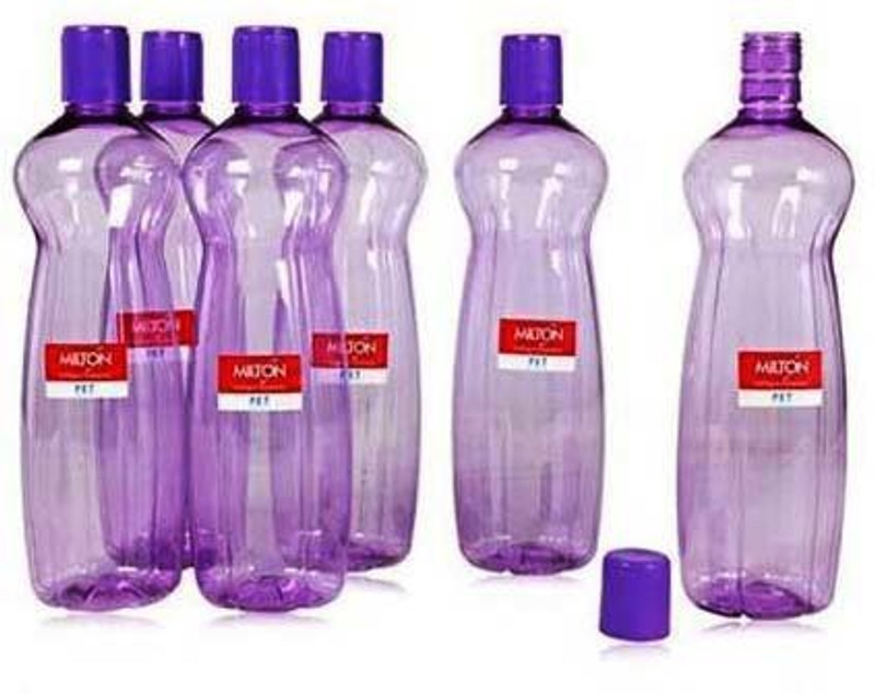 Milton Reuable 1000 Ml Pet Bottle(Pack Of 6, Purple)