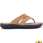 Woodland Comfortable Soft Sole Lightweight Home Wear Men Sandals(Brown , 9)