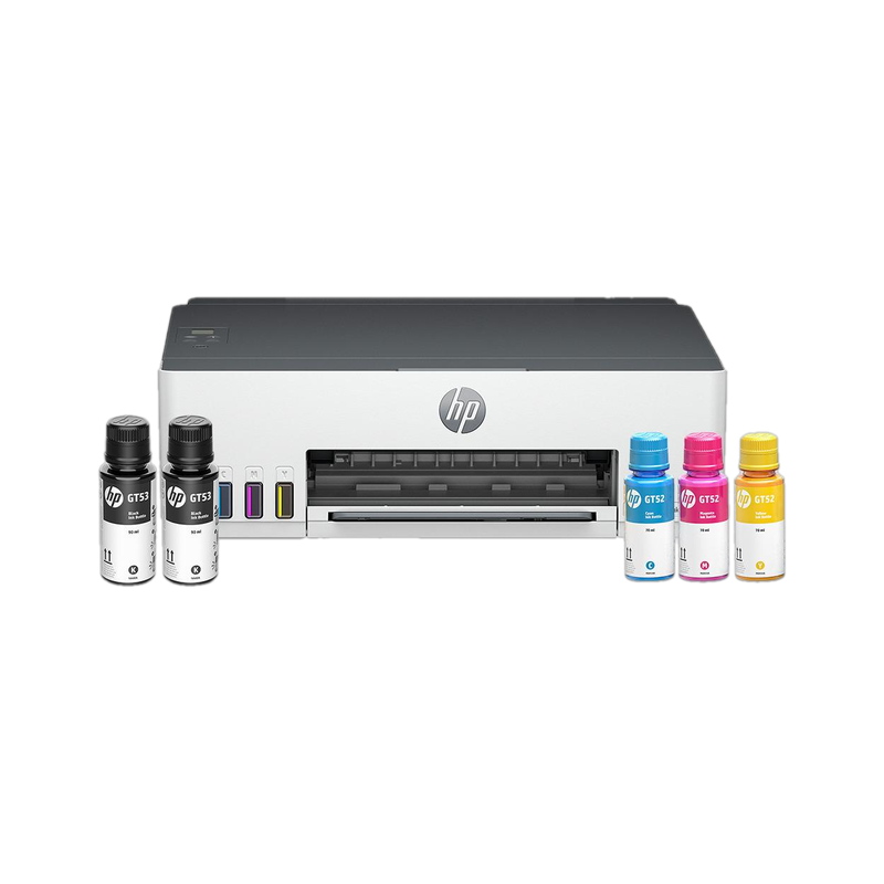 Hp Smart Tank 210 Single Function Wifi Color Ink Tank Printer With 1 Extra Black Ink Bottle And Up To 8000 Black & 6000 Pages Of Ink In Box(5 Ink Bottles Included)