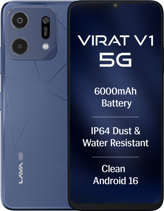 Lava Virat V1 5G (Arya Blue, 64 Gb)(4 Gb Ram)