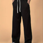 Wevok Wear Relaxed Men Black Trousers