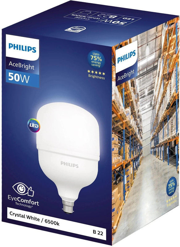 Philips 50 W Eye Safety Compliance Mushroom B22 Led Bulb(White)
