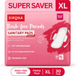 Sirona Rash-Free Cottony Soft | For Heavy Flow & Leak Protection | Super Saver Pack-Xl Sanitary Pad(Pack Of 30)