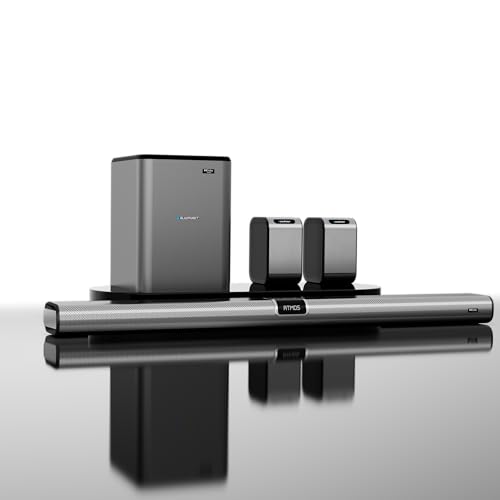 Blaupunkt SBW600 XCEED Emperor India’s Most Powerful 12.1.4 Dolby Atmos Home Theatre | 17 Runway Acoustic Drivers | 1200W RMS | 8″ Wireless Subwoofer I HDMI-eARC I Wireless Mic I 3-Year Warranty