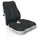 Lifelong Backrest & Seat Cushion Combo for Pain Relief | High-Density Orthopedic Memory Foam Support for Back, Coccyx & Sciatica | Improves Posture & Comfort During Long Sitting Hours at Home & Work