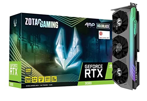 ZOTAC Gaming GeForce RTX 3080 AMP Bold GDDR6X 12GB 384bit PCIe 4.0 Graphics Card with IceStorm 2.0 Cooling & Spectra 2.0 RGB Lighting & 3 Years Warranty + 2 Years Extended Warranty (HoloBlack)