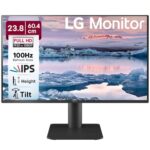 LG 24MS550 60.4 cm (23.8 Inch) FHD (1920×1080) IPS PC Monitor with 100Hz, 5ms (GtG), Flicker Safe & Reader Mode, 2xSpeakers, 2xHDMI, Tilt/Height Adjustable, 3-Side Virtually Borderless Design (Black)