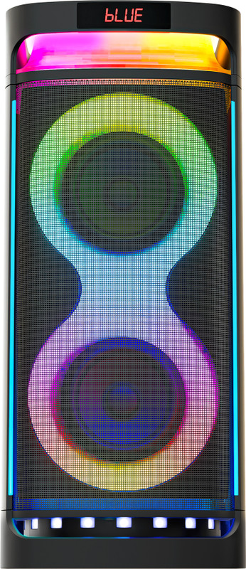 ZEBRONICS Party Fyre 500, 7hrs Playback with RGB, Wireless Mic, TWS, USB, AUX, 140 W Bluetooth Party Speaker(Black, Mono Channel)
