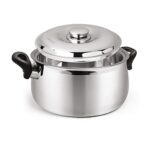 Signoraware Hot Delight Casserole with Handles Belly Shape Insulated Stainless Steel, Insulated Thermal Serving Bowl, Elegant Hot Pot Food Warmer/Cooler for Long Duration, 2100ml, Set of 1, Silver