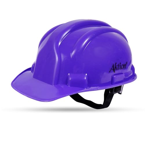 Aktion AK H02_WHT Safety Helmets Rachet Type, Color: Blue, Pack of 25, IS 2925:1984