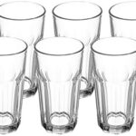 Solimo High Ball Glasses, Set of 6 (325ml each)