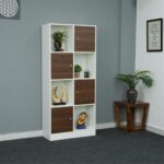 Royaloak Milan Italian Bookshelf | Engineered Wood Storage Rack with Melamine Finish | Multipurpose Organizer for Home Decor | Library Book Shelf | Showcase Organizer for Living Room, Kitchen, Bedroom