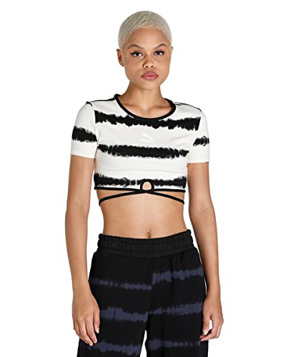 Puma Womens Classics Tie Dye SS Tee, no Color-Black, S (53549699)