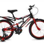 URBANSTAR 20T Suspension Model (85% Assembled) Kids Road (Single Speed – Black/RED) 20 T Roadster Cycle (Single Speed, Black/Red, Front Rigid & Rear Suspension)