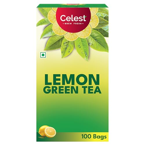 Celest Lemon Green Tea for Weight Loss – 100 Teabags | Zesty Lemon Green Tea