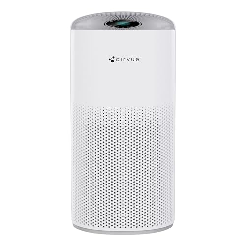 Nippo Airvue L301 4-Stage True HEPA H13 Air Purifier with Nano Organic Filter for Home, Removes 99.97% PM2.5 and Allergens, UV-C Sterilization, AQI Color Indicator, BLDC Motor, 300-350 Sq Ft Coverage